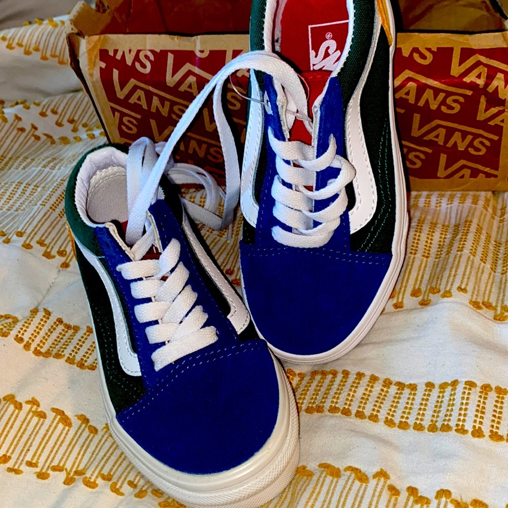 Kid Vans.. yellow, green, blue, red